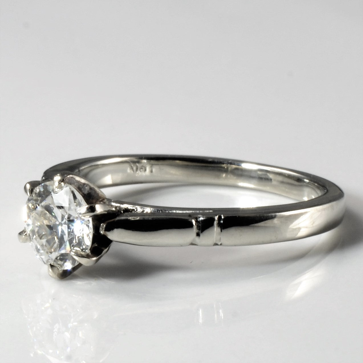 Art Deco Era Old European Diamond Engagement Ring | 0.71ct | SZ 6.5 |