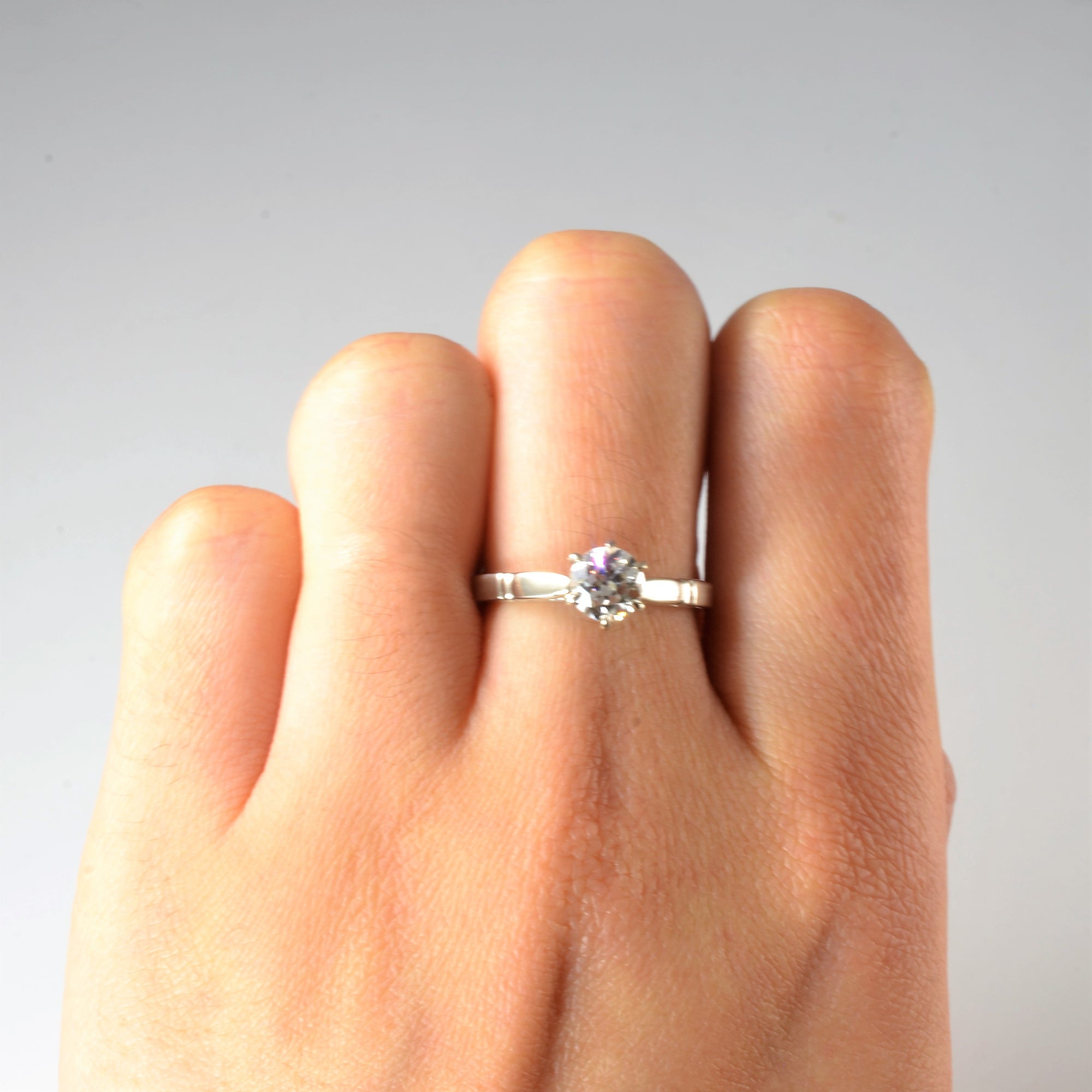 Art Deco Era Old European Diamond Engagement Ring | 0.71ct | SZ 6.5 |