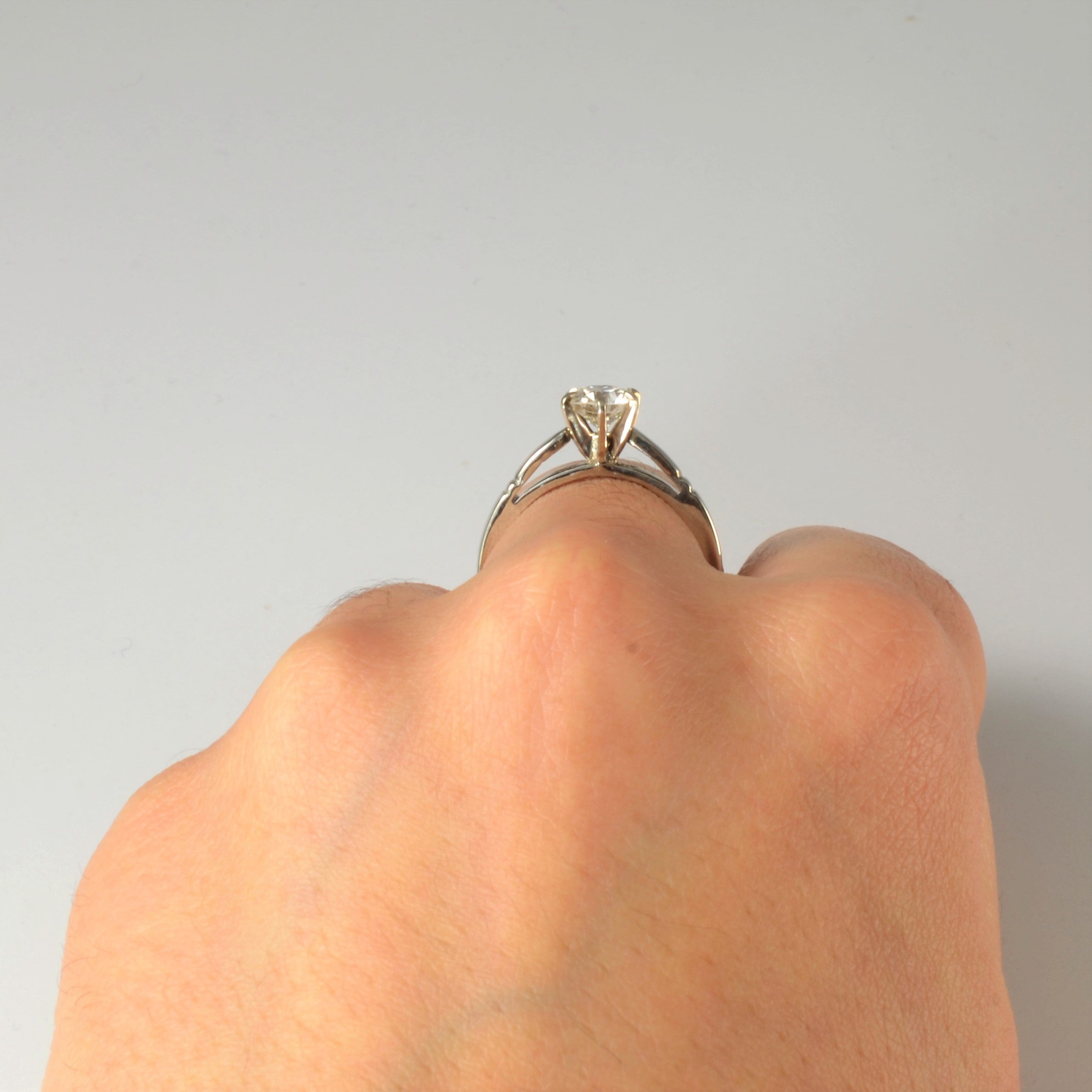 Art Deco Era Old European Diamond Engagement Ring | 0.71ct | SZ 6.5 |