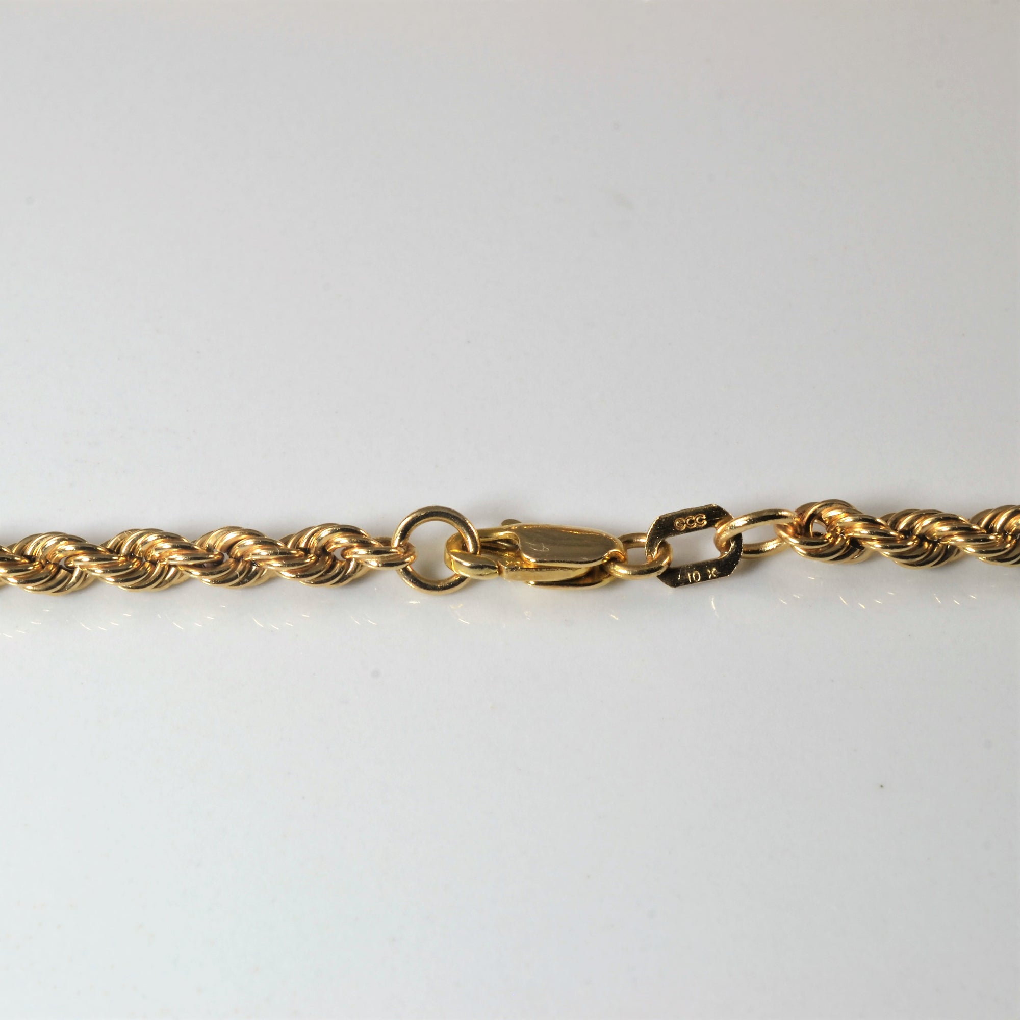 10k Yellow Gold Rope Chain | 18