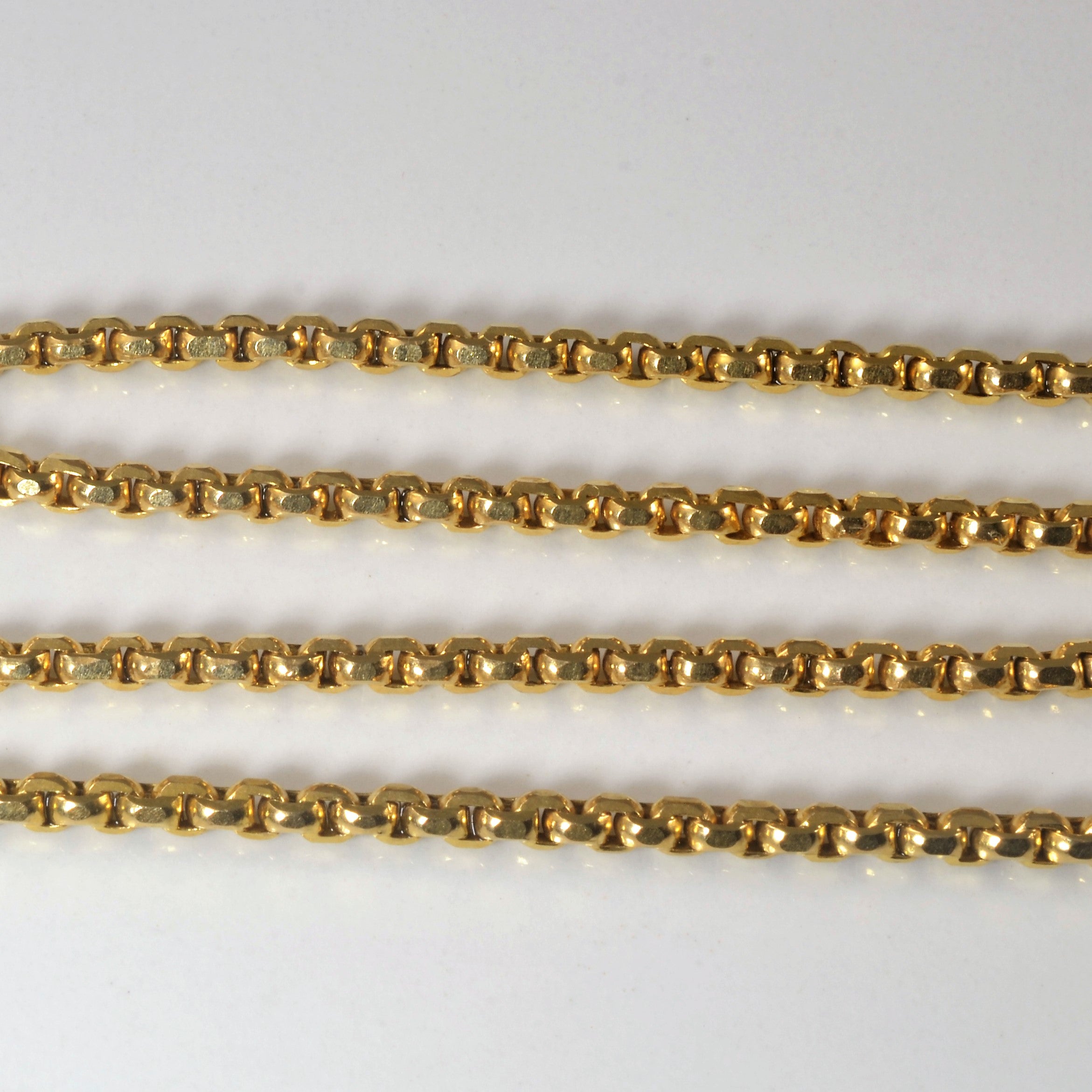 14k Yellow Gold Rounded Box Chain | 20" |
