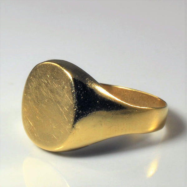 Yellow Gold Signet Ring | SZ 10.75 |