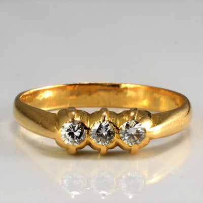 Three Stone Diamond Ring | 0.27 ctw, SZ 7.75 |