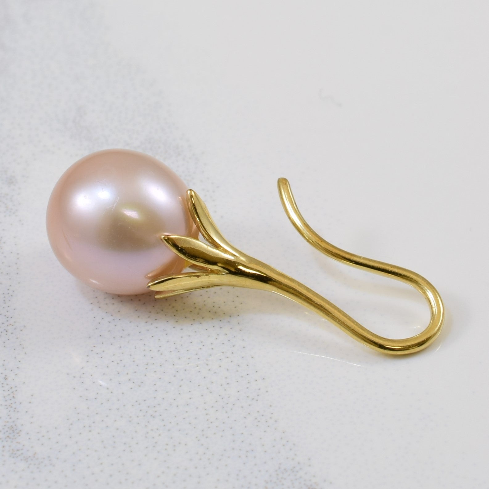Pink Pearl Drop Earrings | 8.50ctw |