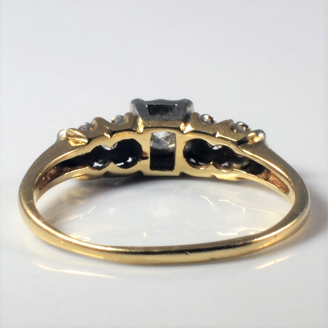 1930s Five Stone Diamond Ring | 0.40ctw | SZ 7 |