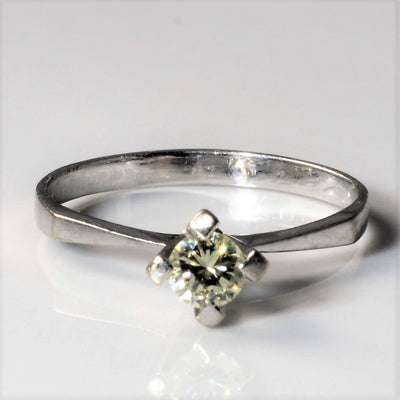 1960s High Set Tapered Solitaire Diamond Ring | 0.22ct | SZ 7 |