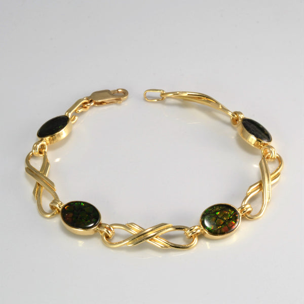 Ammolite Chain Bracelet | 7''|
