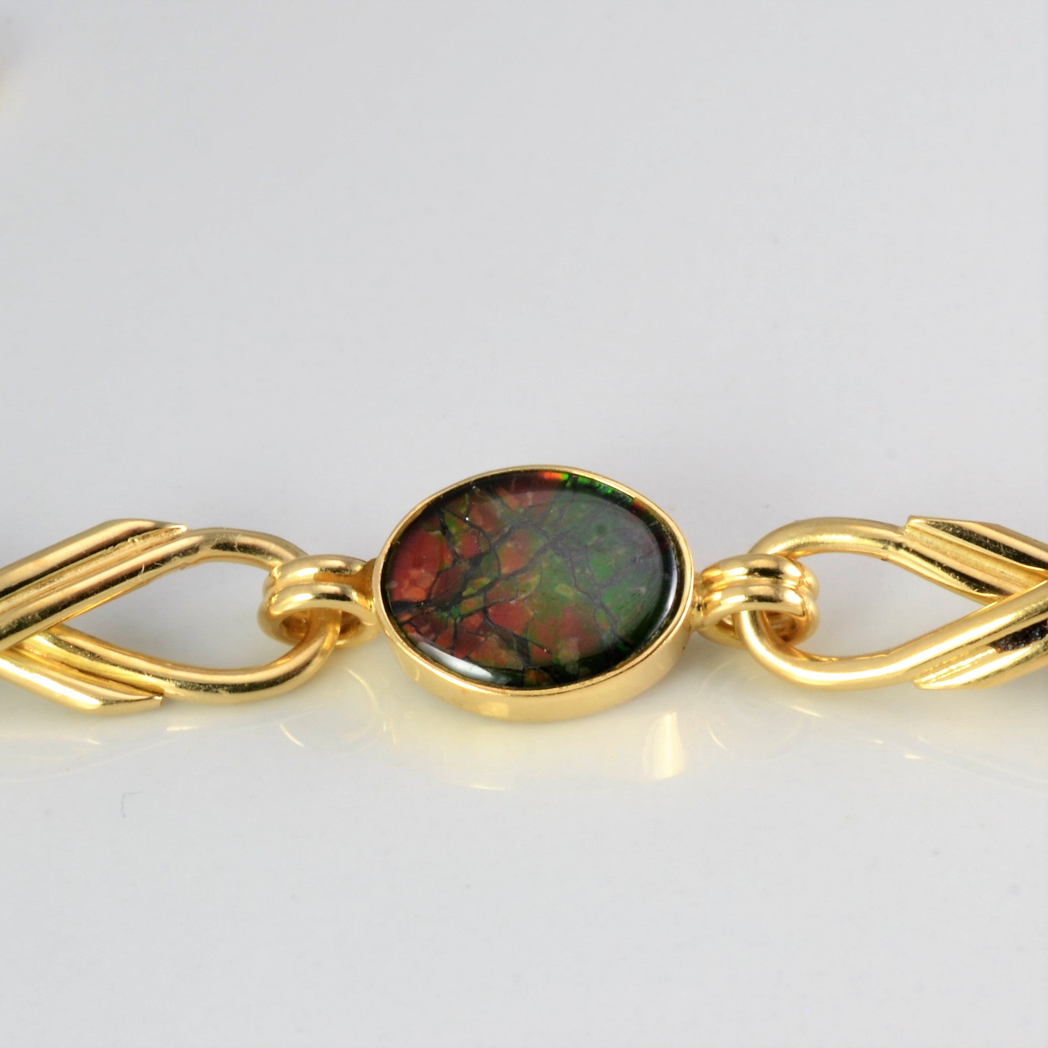 Ammolite Chain Bracelet | 7''|