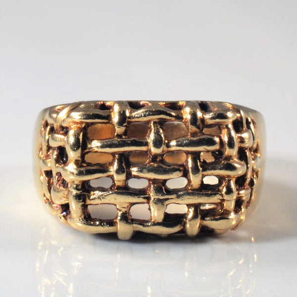 Woven Gold Ring | SZ 10.25 |