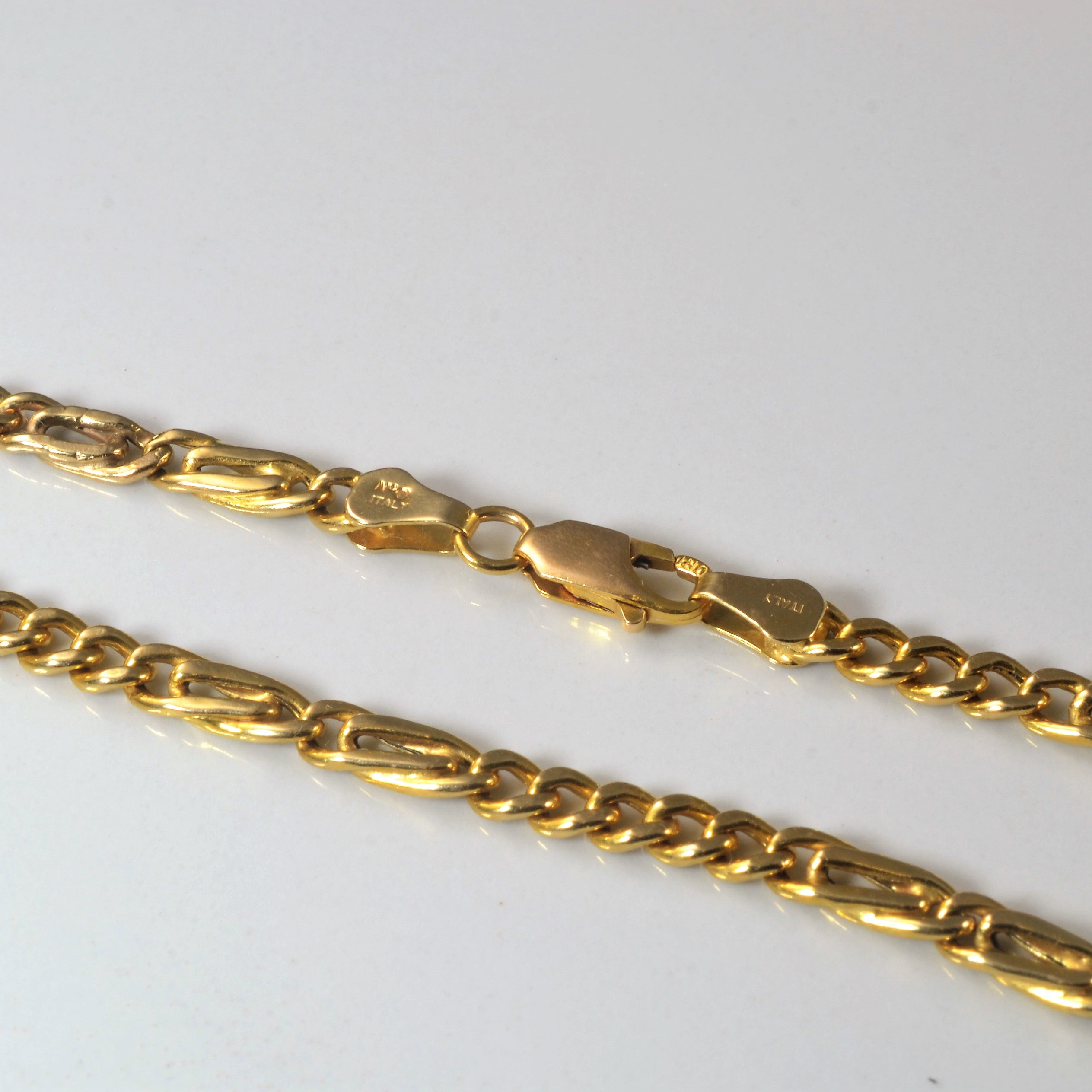 14k Gold Figaro Link Chain | 19"|