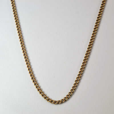 10k Yellow Gold Curb Chain | 24