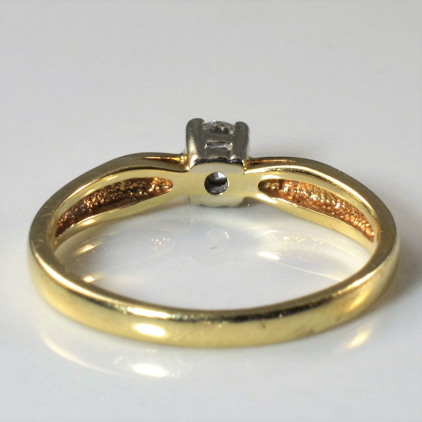 Solitaire Diamond Petite Ring | 0.14ct | SZ 5 |