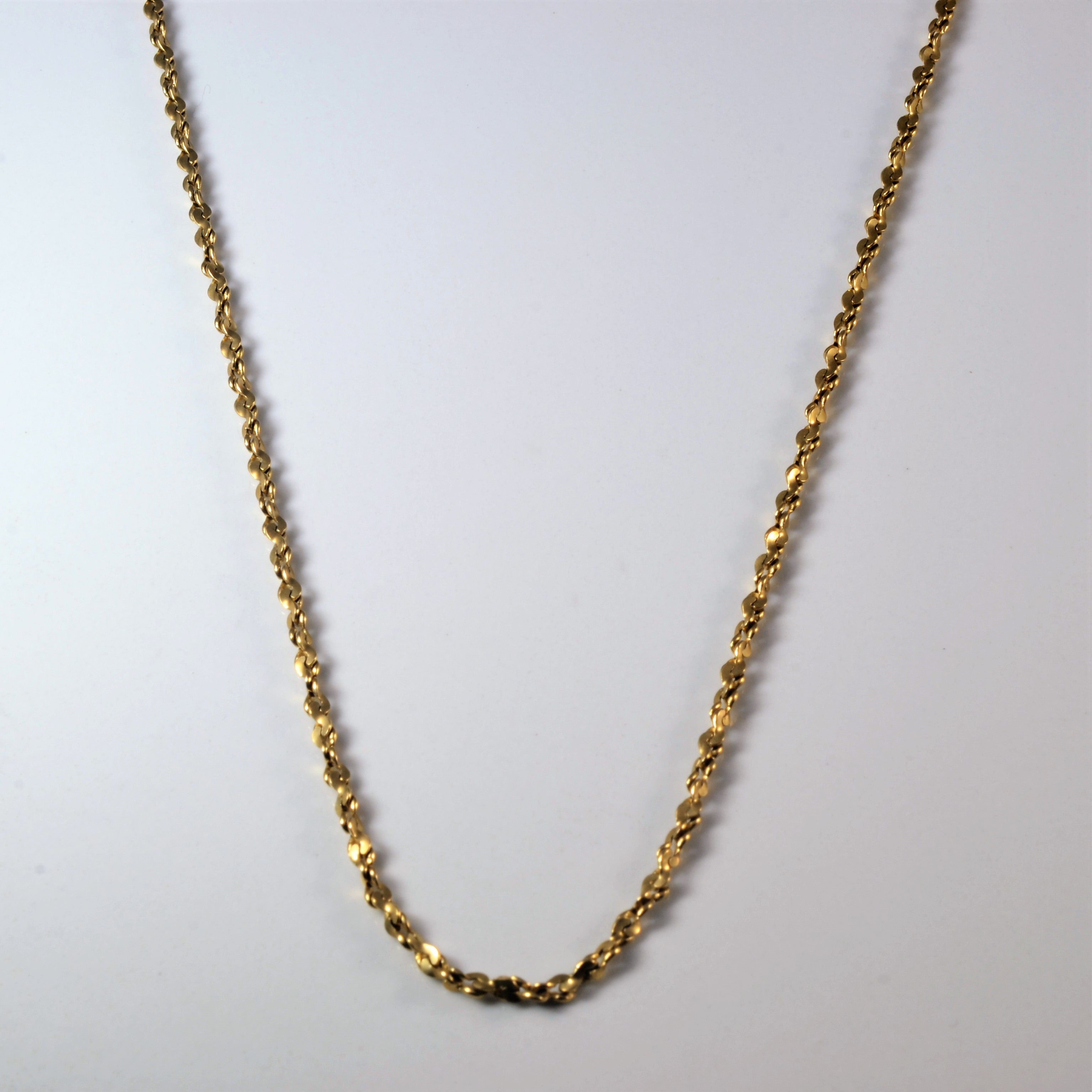 10k Yellow Gold Nugget Chain | 20" |