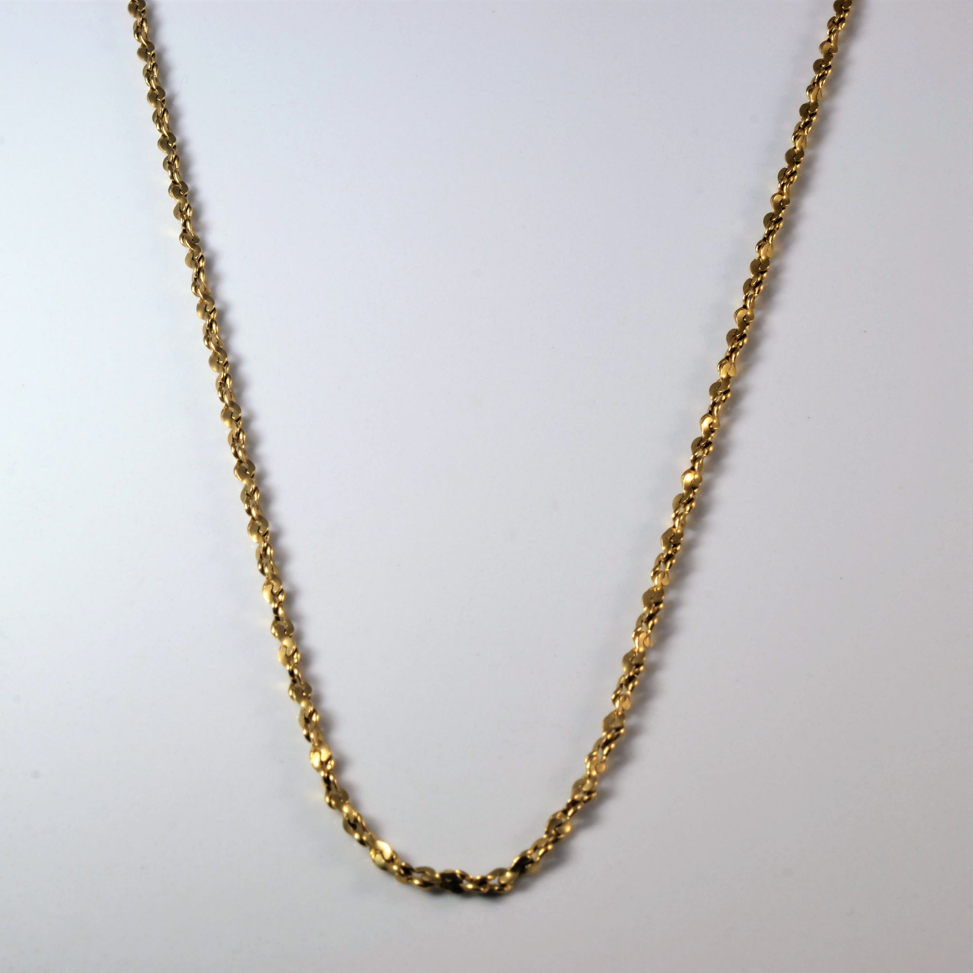 10k Yellow Gold Nugget Chain | 20