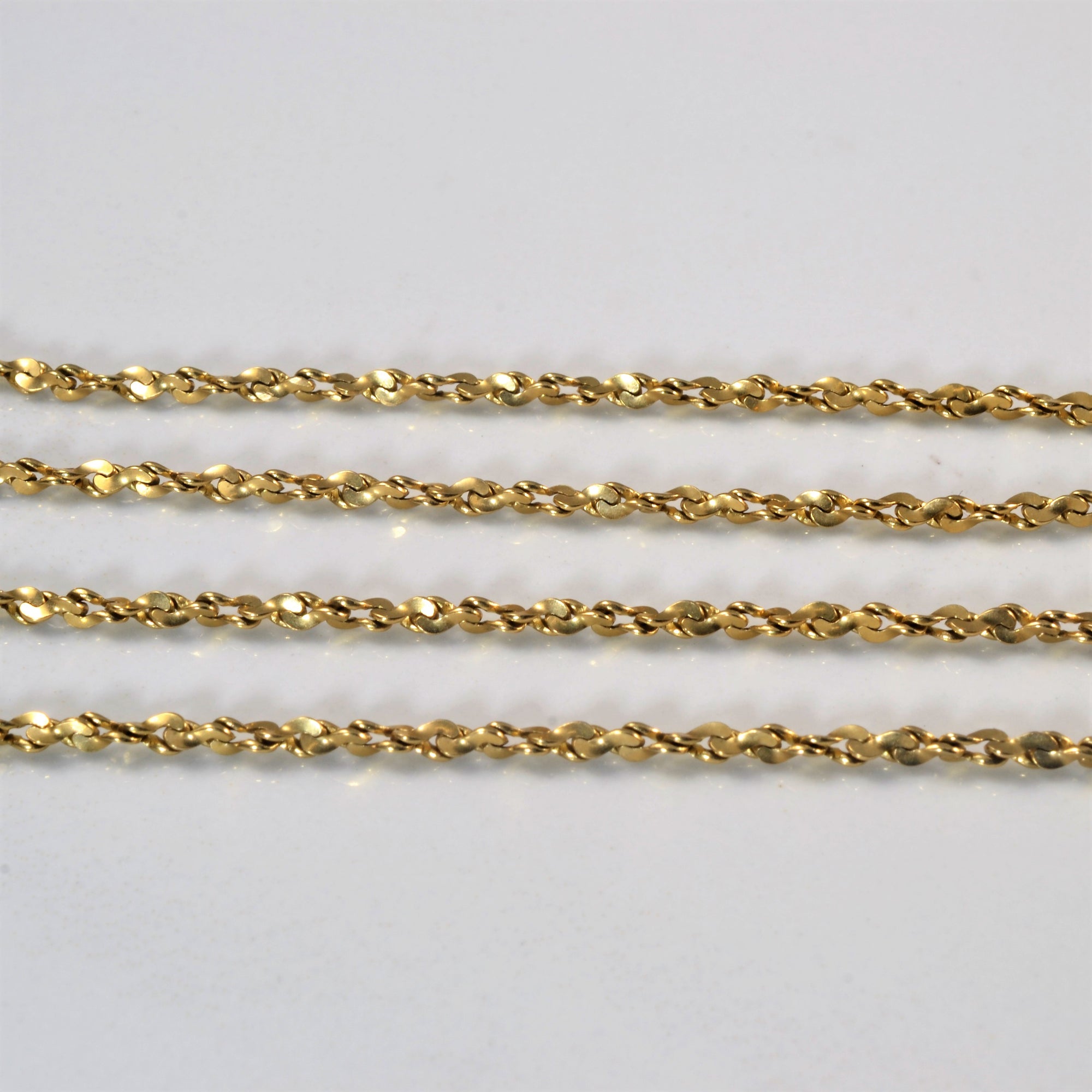 10k Yellow Gold Nugget Chain | 20