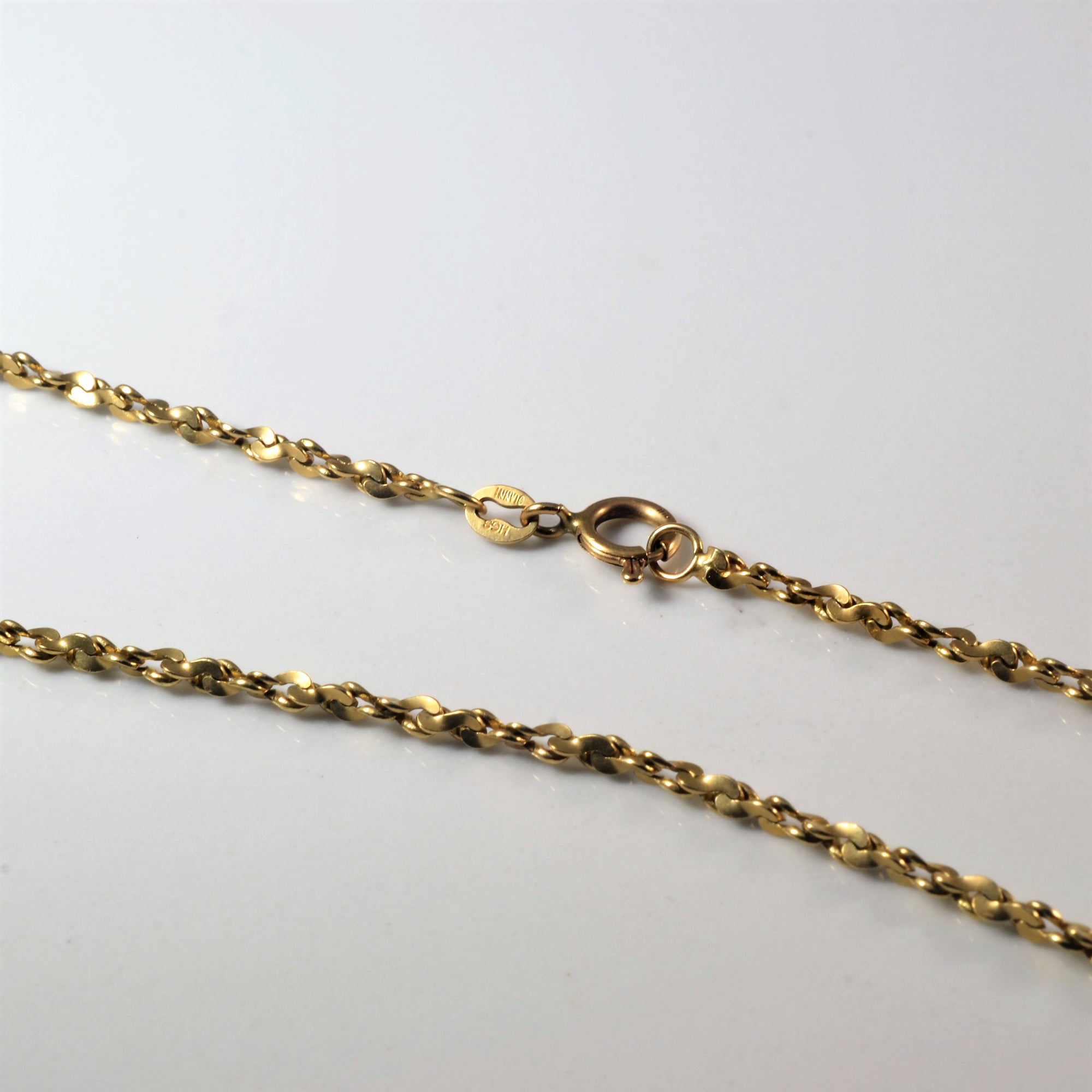 10k Yellow Gold Nugget Chain | 20