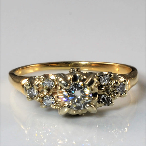 1960s Diamond Engagement Ring | 0.30ctw | SZ 7 |