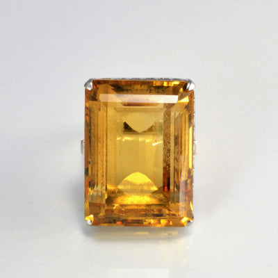 Solitaire Citrine Ring | SZ 6.75 |