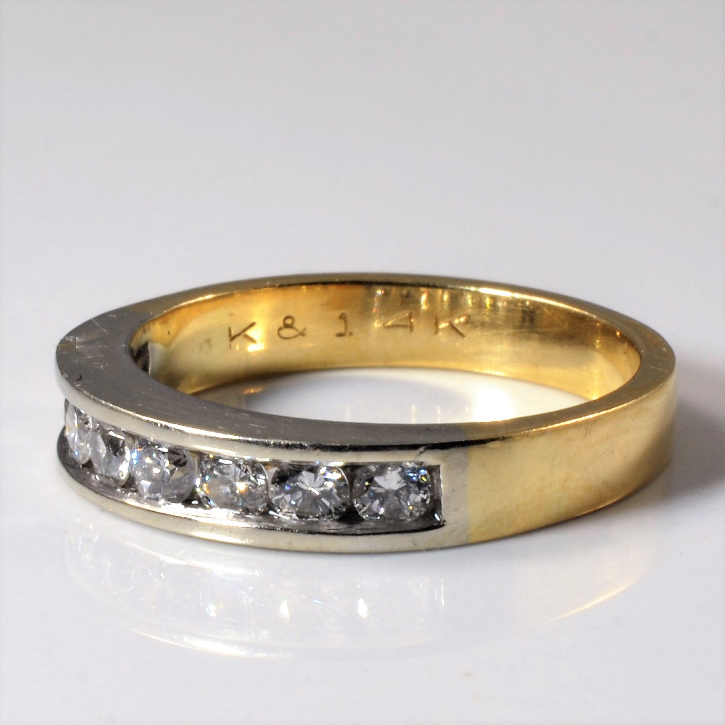 Channel Set Diamond Band | 0.56ctw | SZ 7.25 |