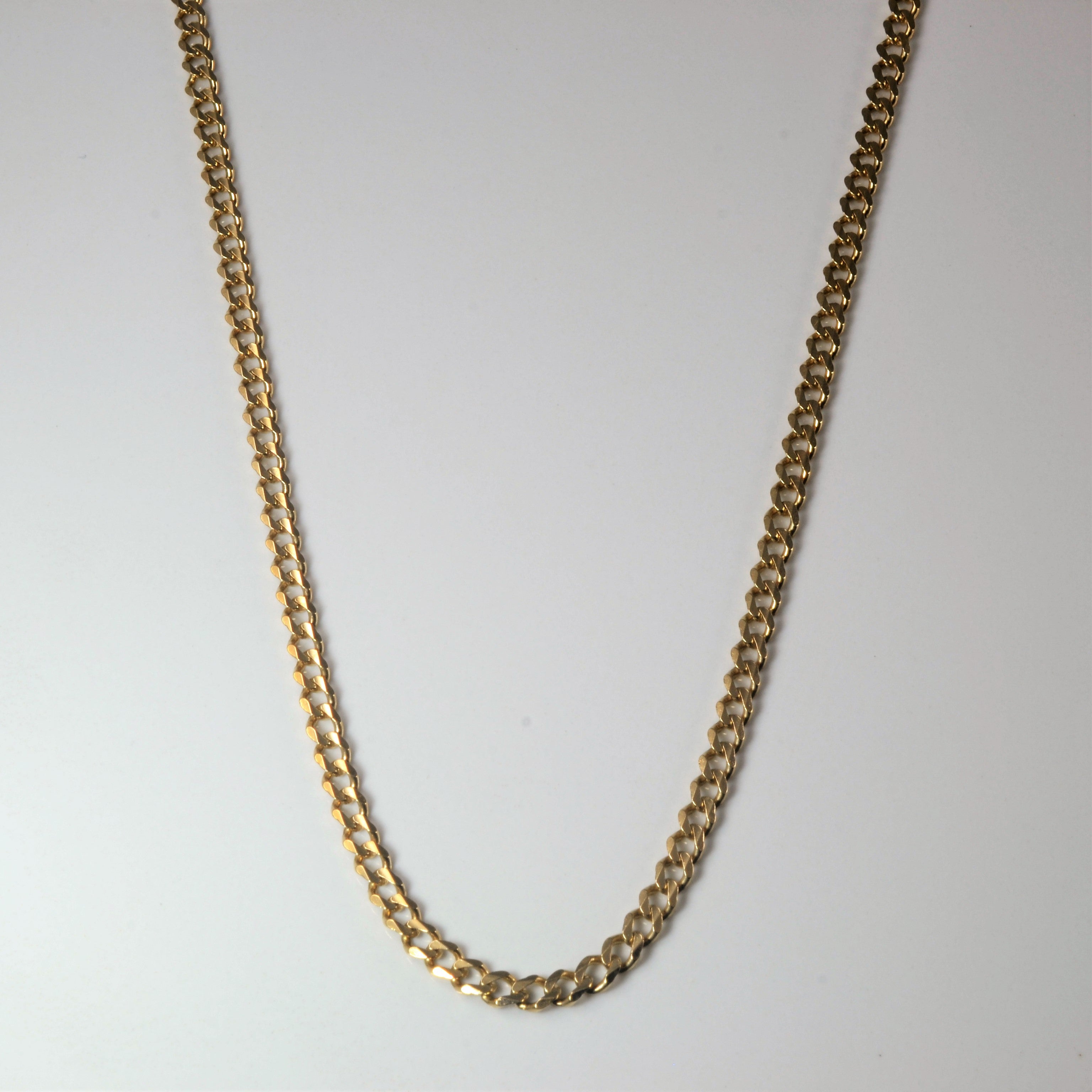 10k Yellow Gold Curb Chain | 21" |