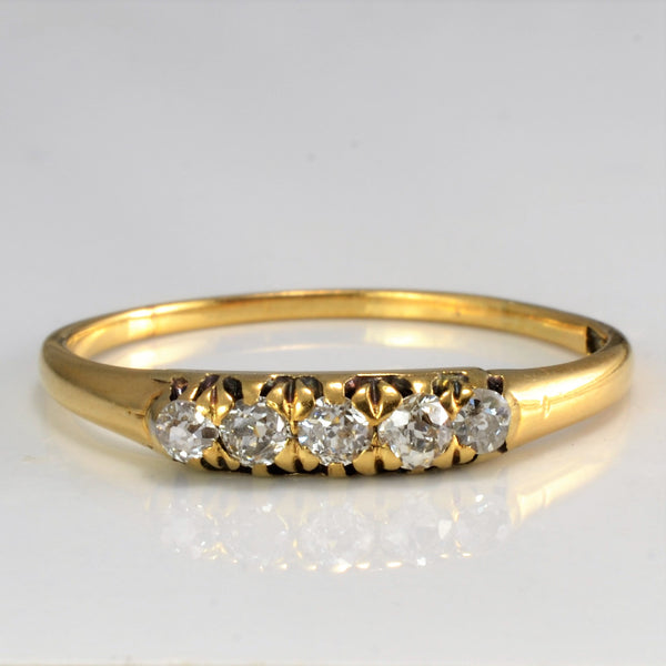 Five Stone Diamond Vintage Ring | 0.20 ctw, SZ 9.75 |