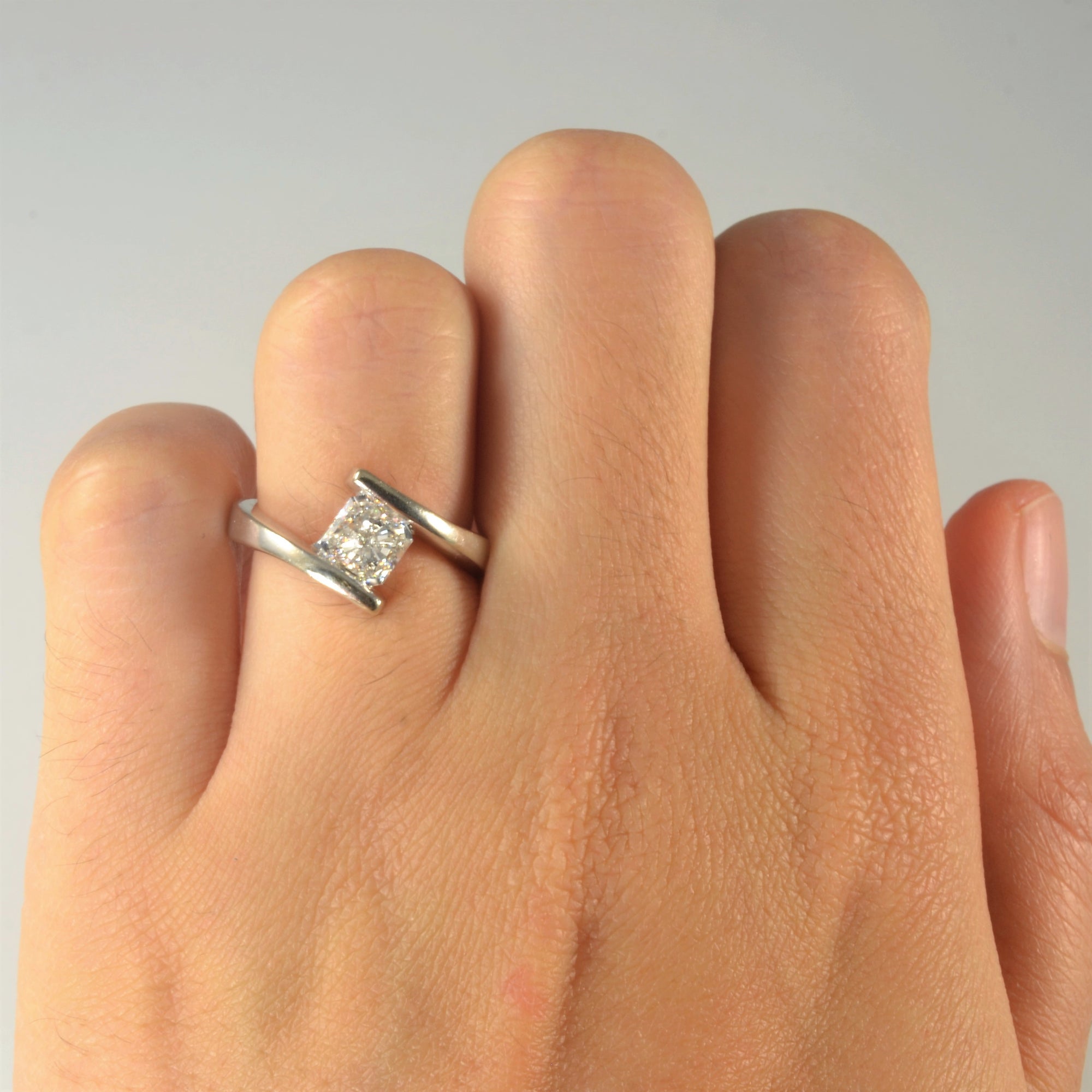 Bypass Princess Diamond Engagement Ring | 1.02ct | SZ 5 |