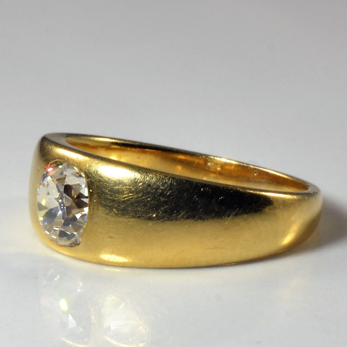 Bague solitaire en diamant Old Mine | 0,60 ct | Taille 5,5 | 
