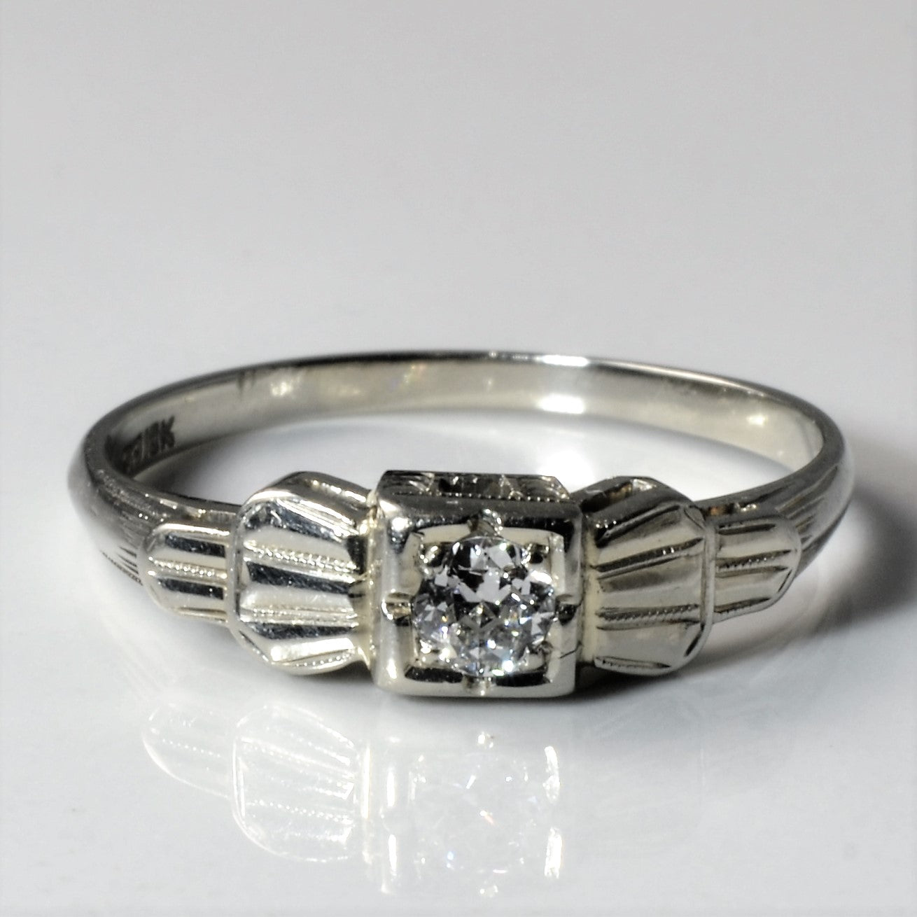 1940s Old European Diamond Ring | 0.12ct | SZ 6.5 |