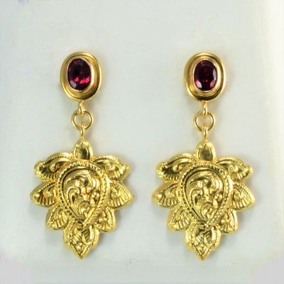 Ruby Dangle Earrings