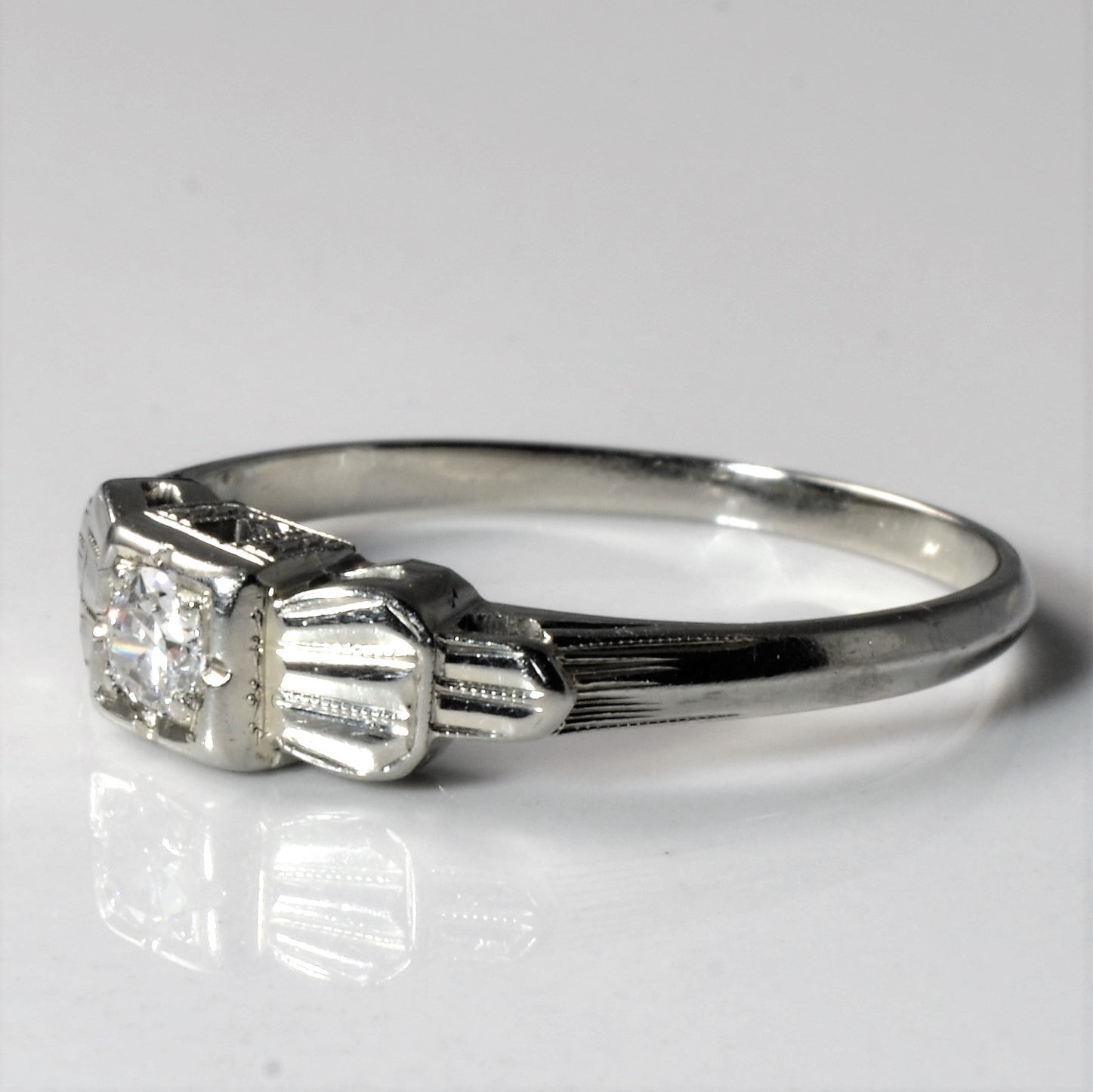 1940s Old European Diamond Ring | 0.12ct | SZ 6.5 |