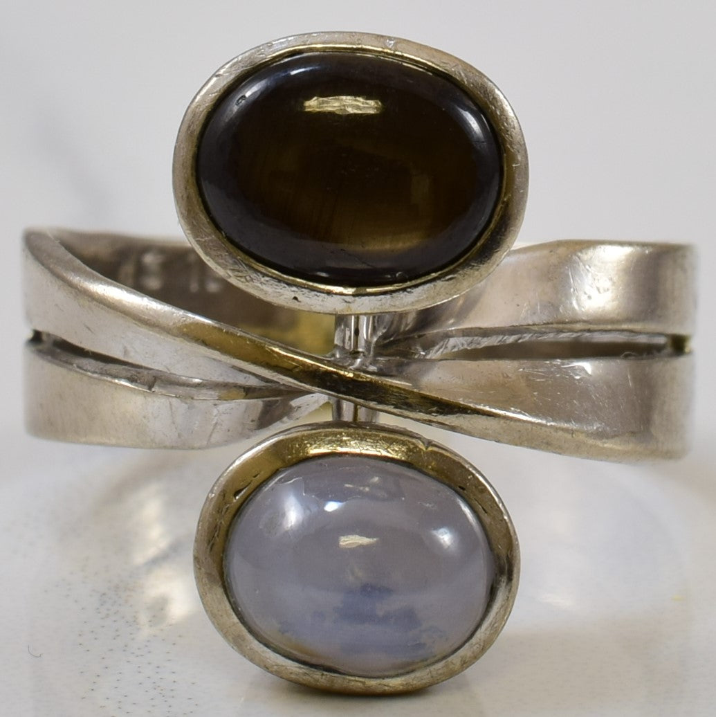 Blue & Black Star Sapphire Ring | 1.30ct, 1.00ct | SZ 6.5 |