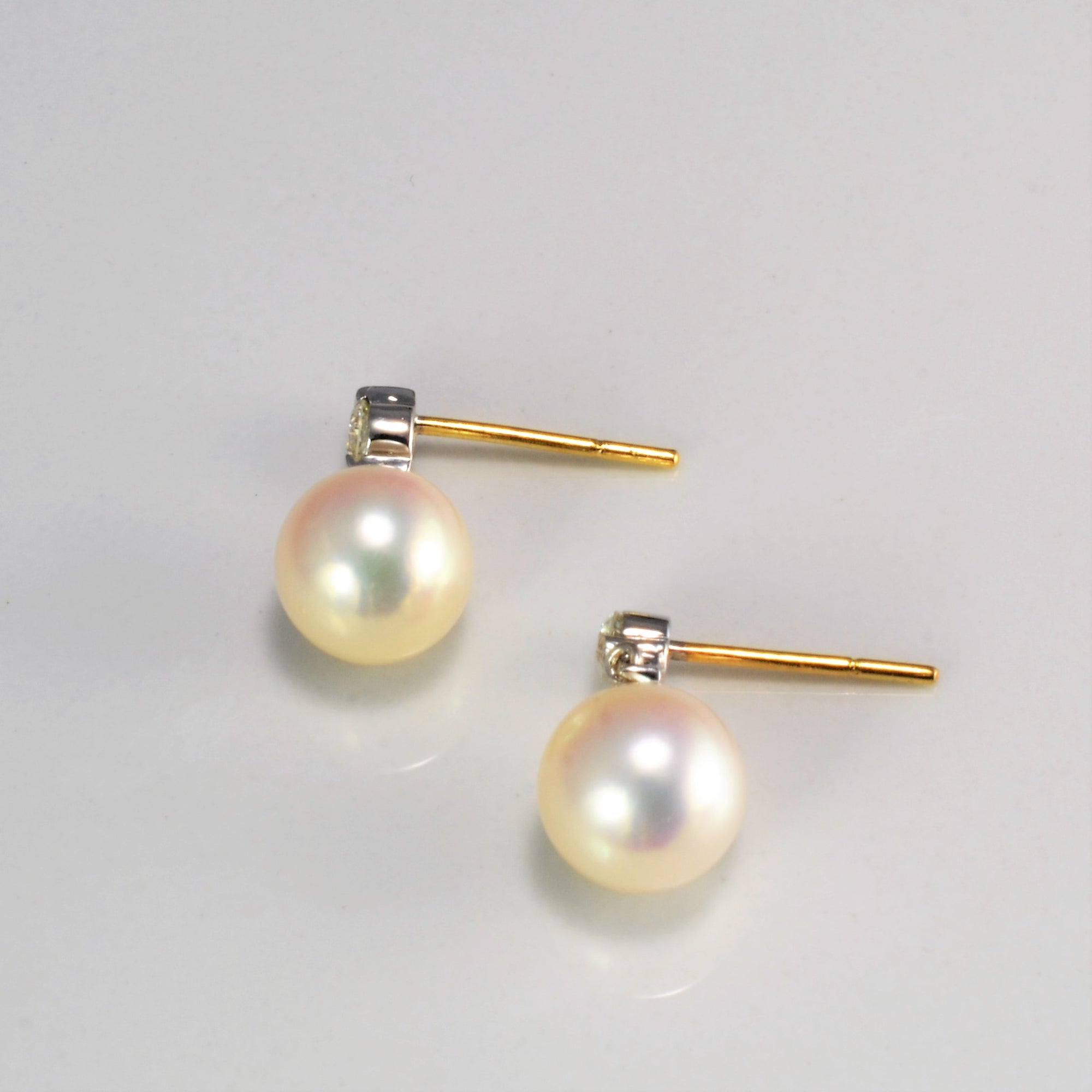 Pearl & Diamond Earrings | 0.20 ctw |