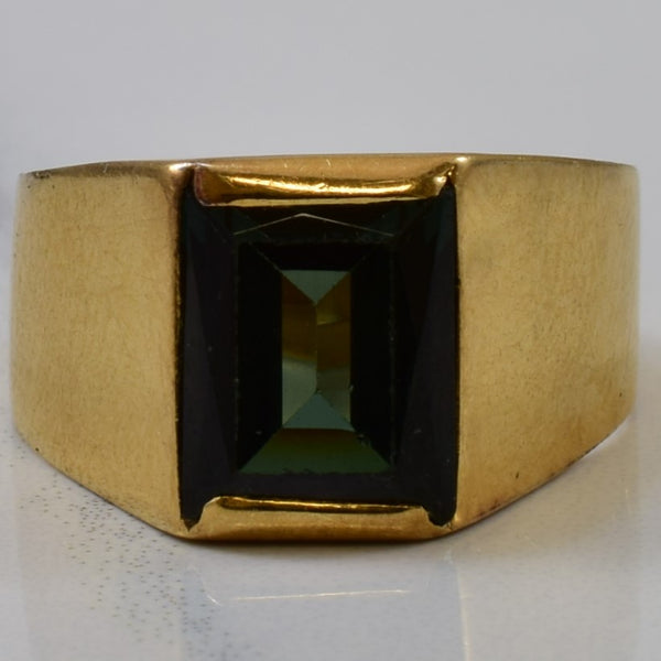 1960s Radiant Cut Synthetic Spinel Ring | 2.50ct | SZ 5 |