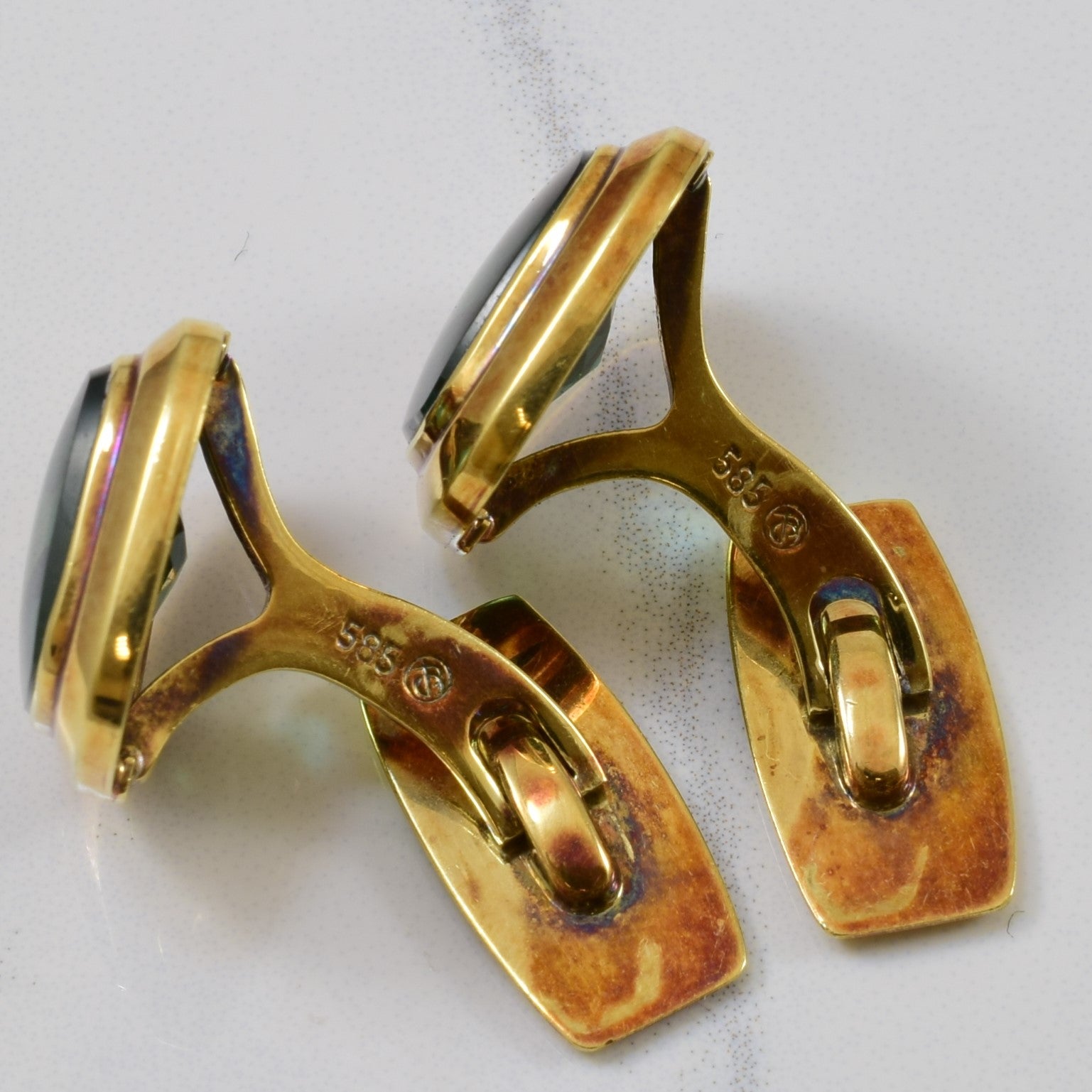 Synthetic Spinel Cufflinks | 16.00ctw |