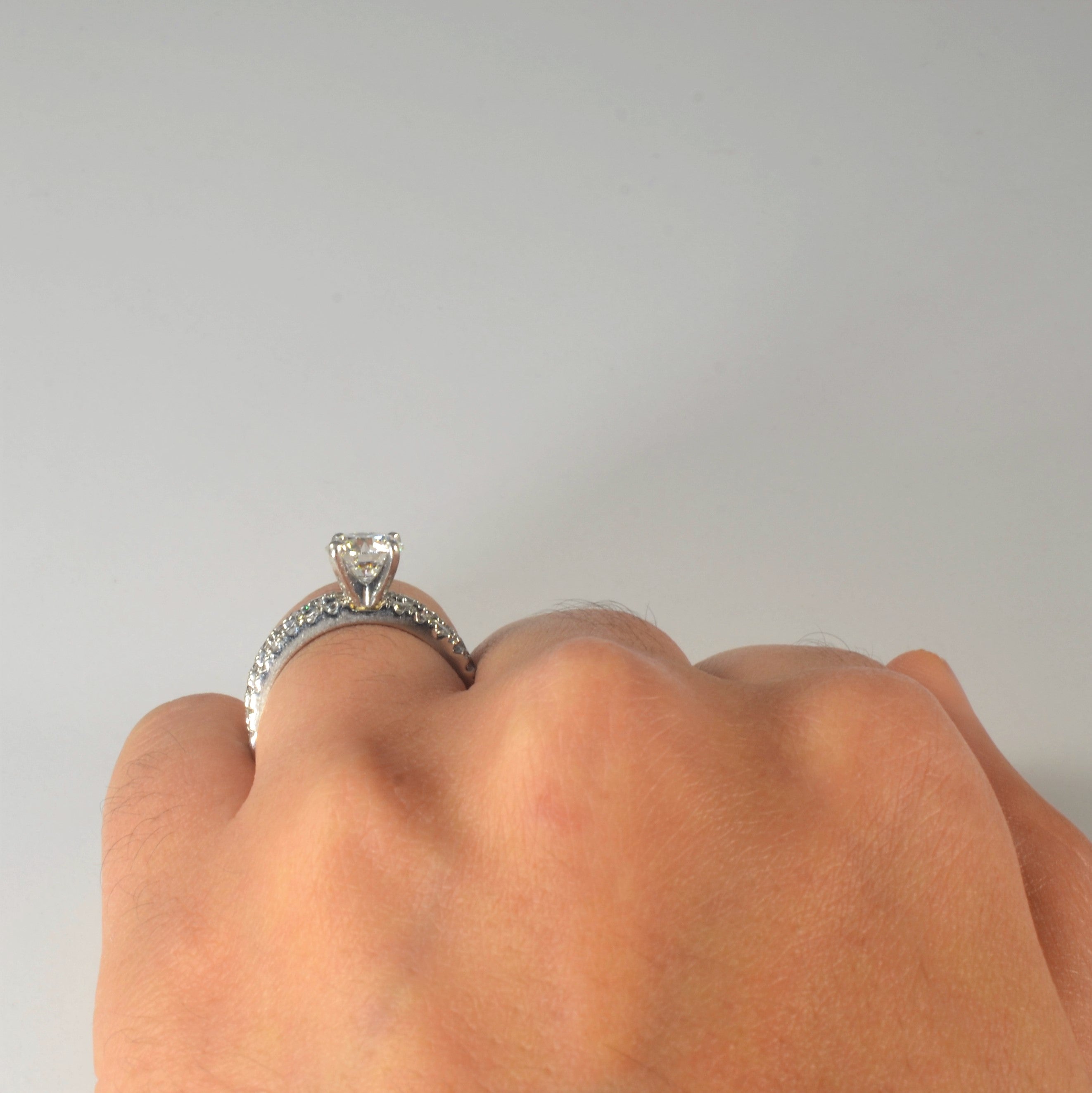 Pave Diamond Wedding Set | 1.80ctw | SZ 5.25 |