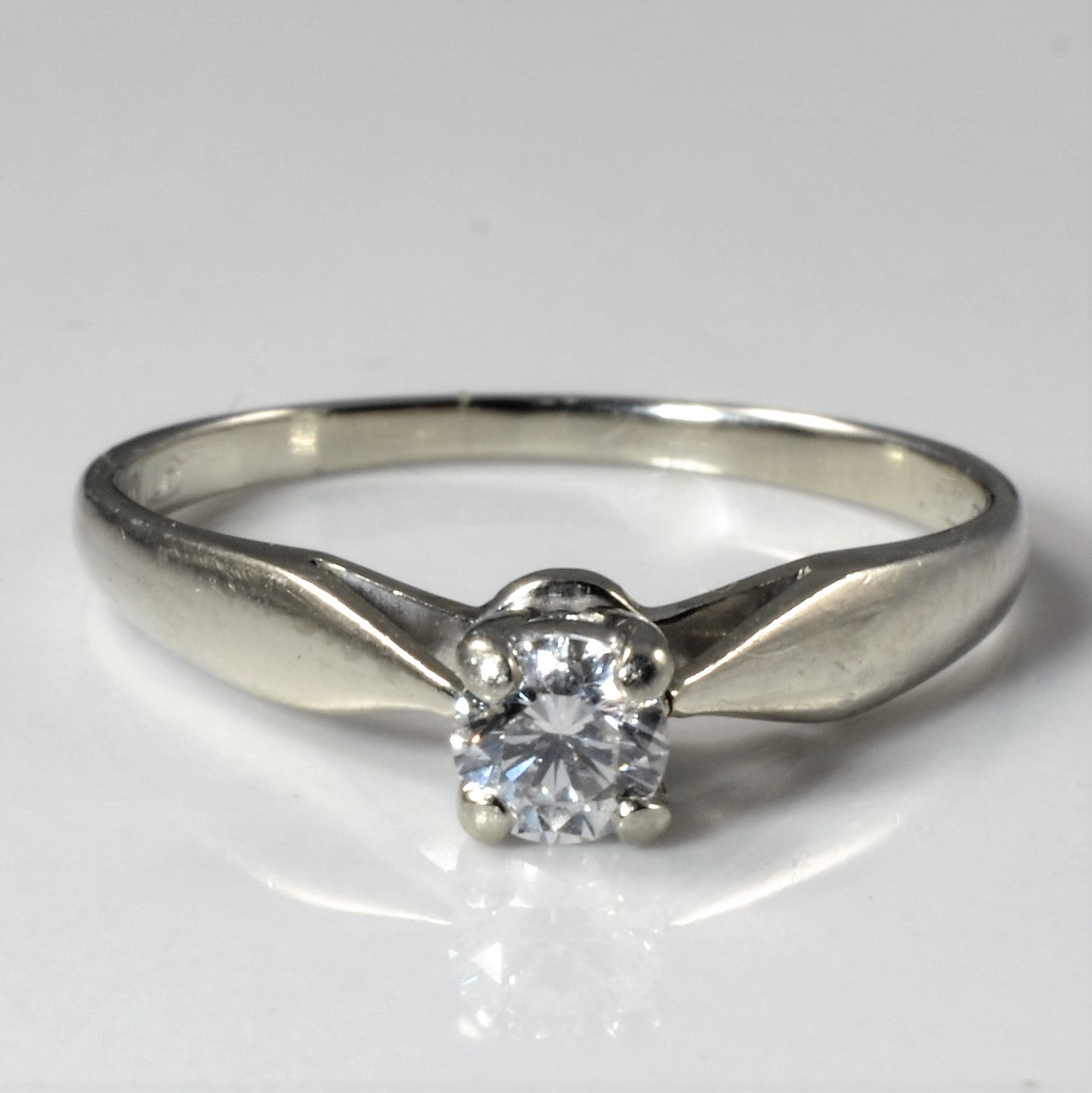 Solitaire Diamond Engagement Ring | 0.21ct | SZ 6.5 |