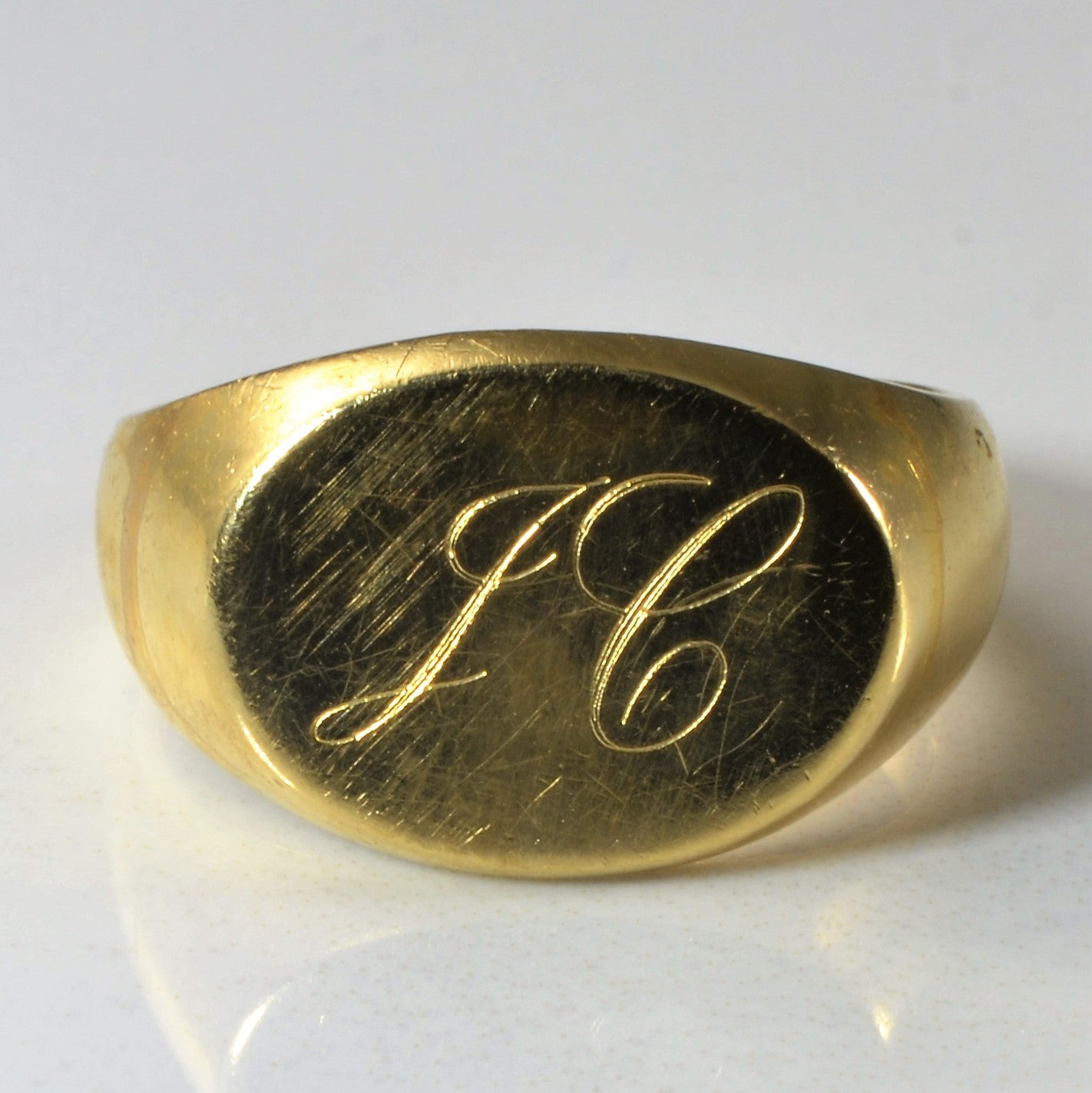 Initial 'JC' Signet Ring | SZ 9.5 |