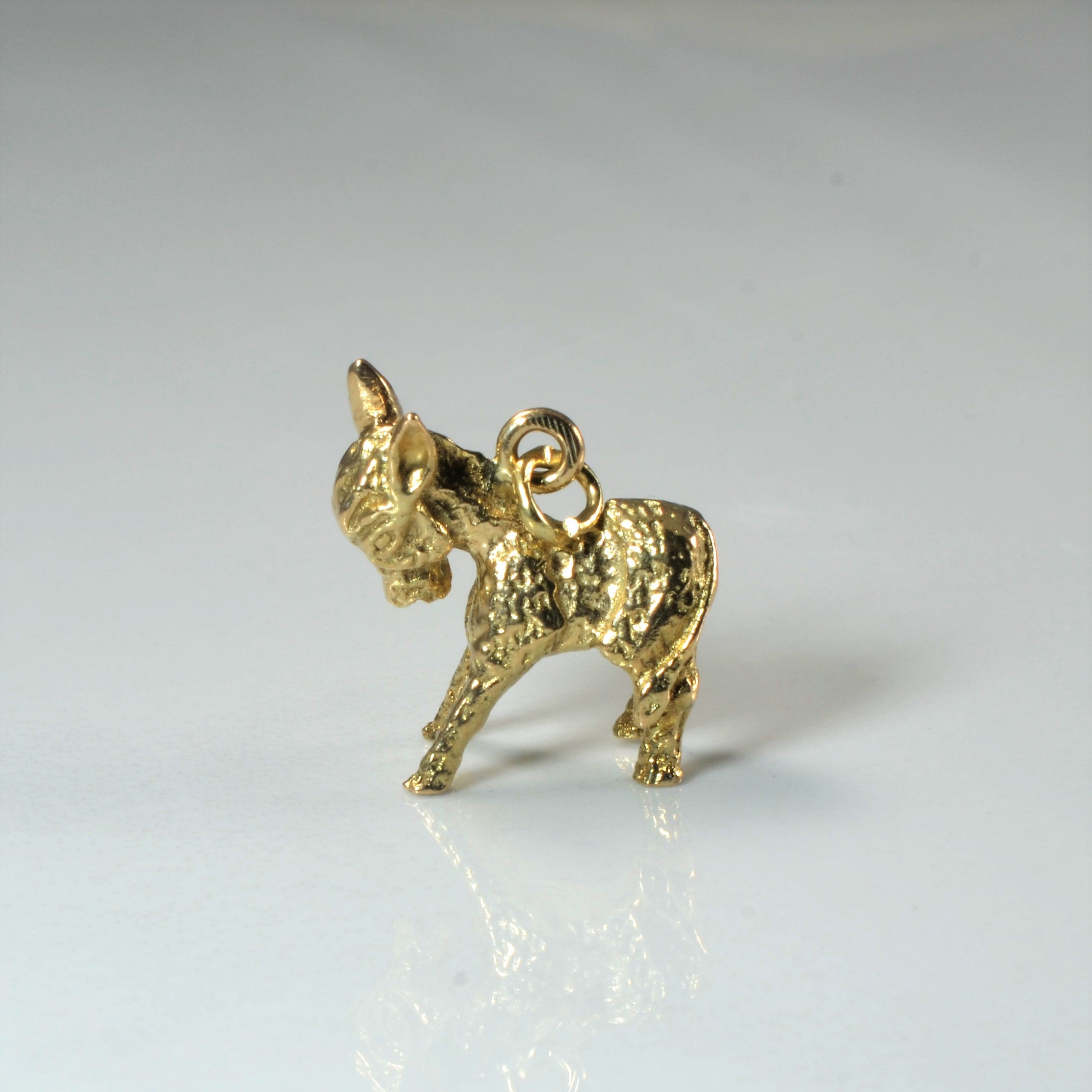 Yellow Gold Donkey Pendant |