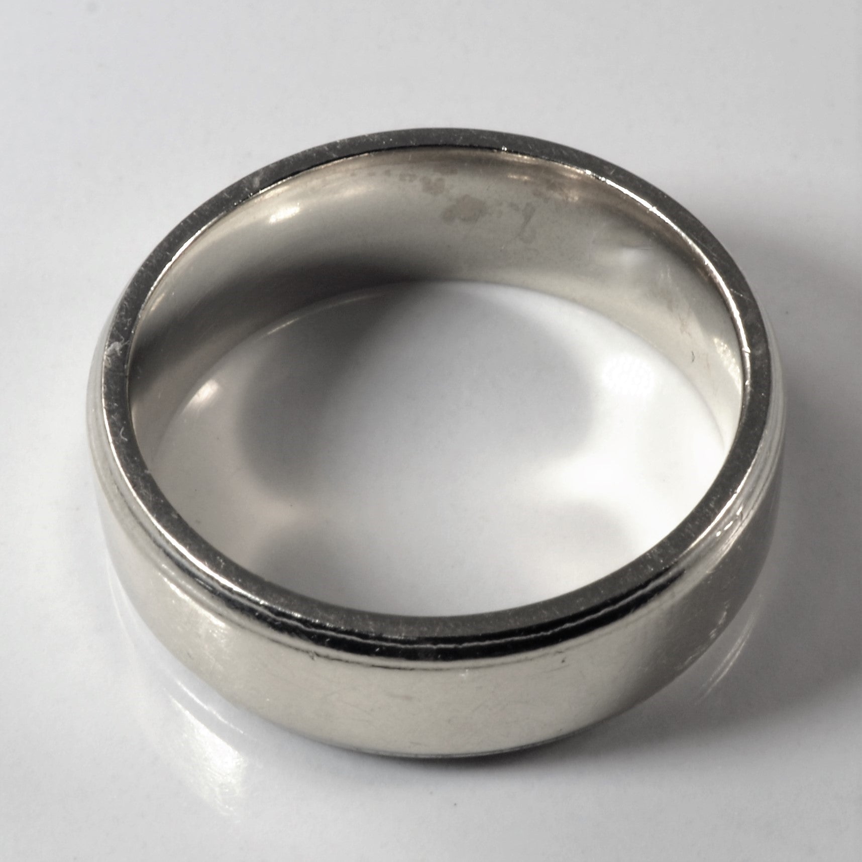 White Gold Wedding Band | SZ 9.5 |