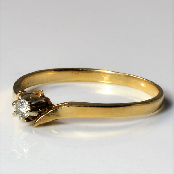 Petite Bypass Diamond Promise Ring | 0.04ct | SZ 6.5 |