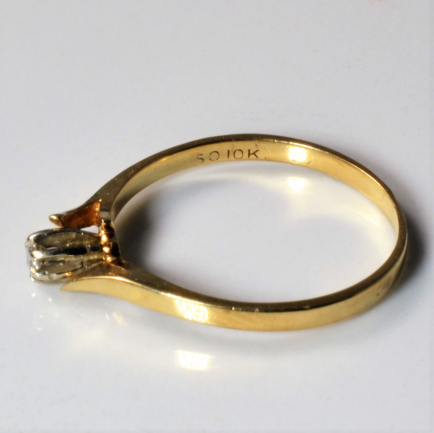 Petite Bypass Diamond Promise Ring | 0.04ct | SZ 6.5 |