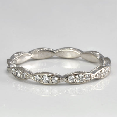 Tacori' Sculpted Crescent Diamond Eternity Band | 0.30 ctw, SZ 6.5 |