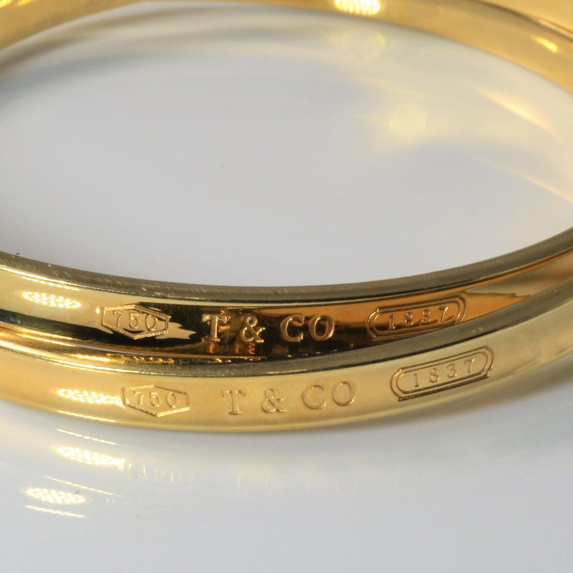 'Tiffany & Co.' 1837 Interlocking Circles Bangle Bracelet | 8.5