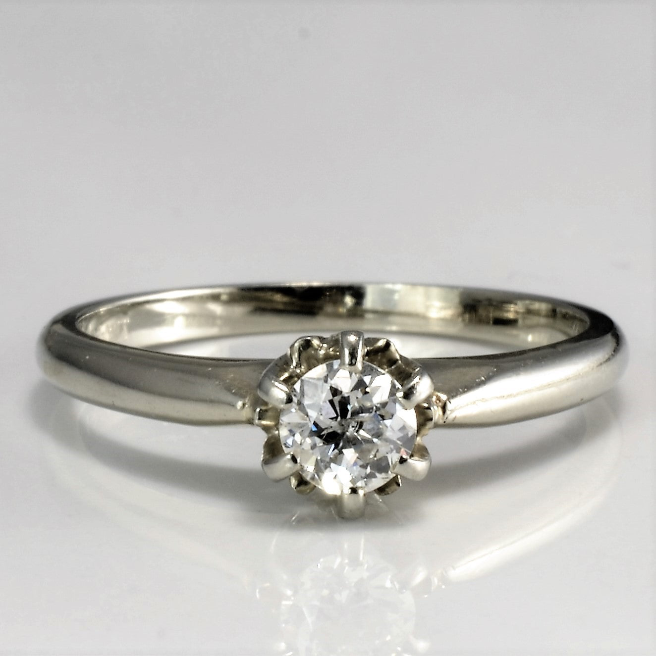 Old European Diamond Solitaire Ring | 0.22ct | SZ 6 |