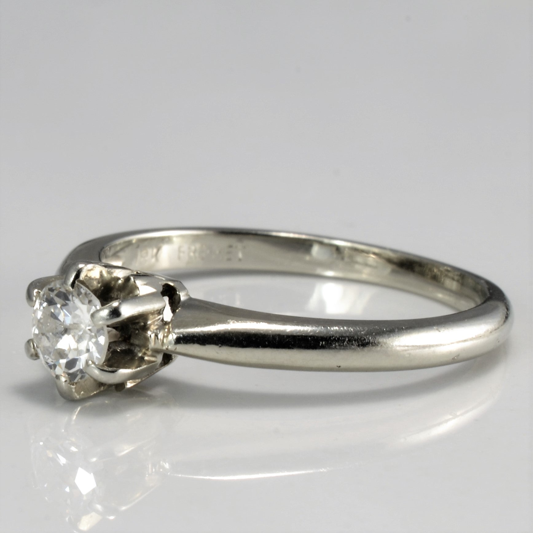 Old European Diamond Solitaire Ring | 0.22ct | SZ 6 |