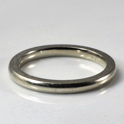 Plain White Gold Band | SZ 5.75 |