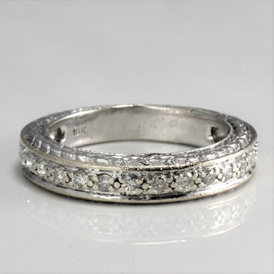 Milgrain Detailed Diamond Wedding Ring | 0.24 ctw, SZ 6.25 |