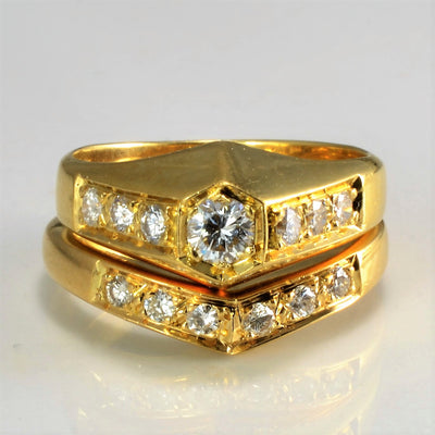 Diamond Engagement Ring Set | 0.45 ctw, SZ 4 |