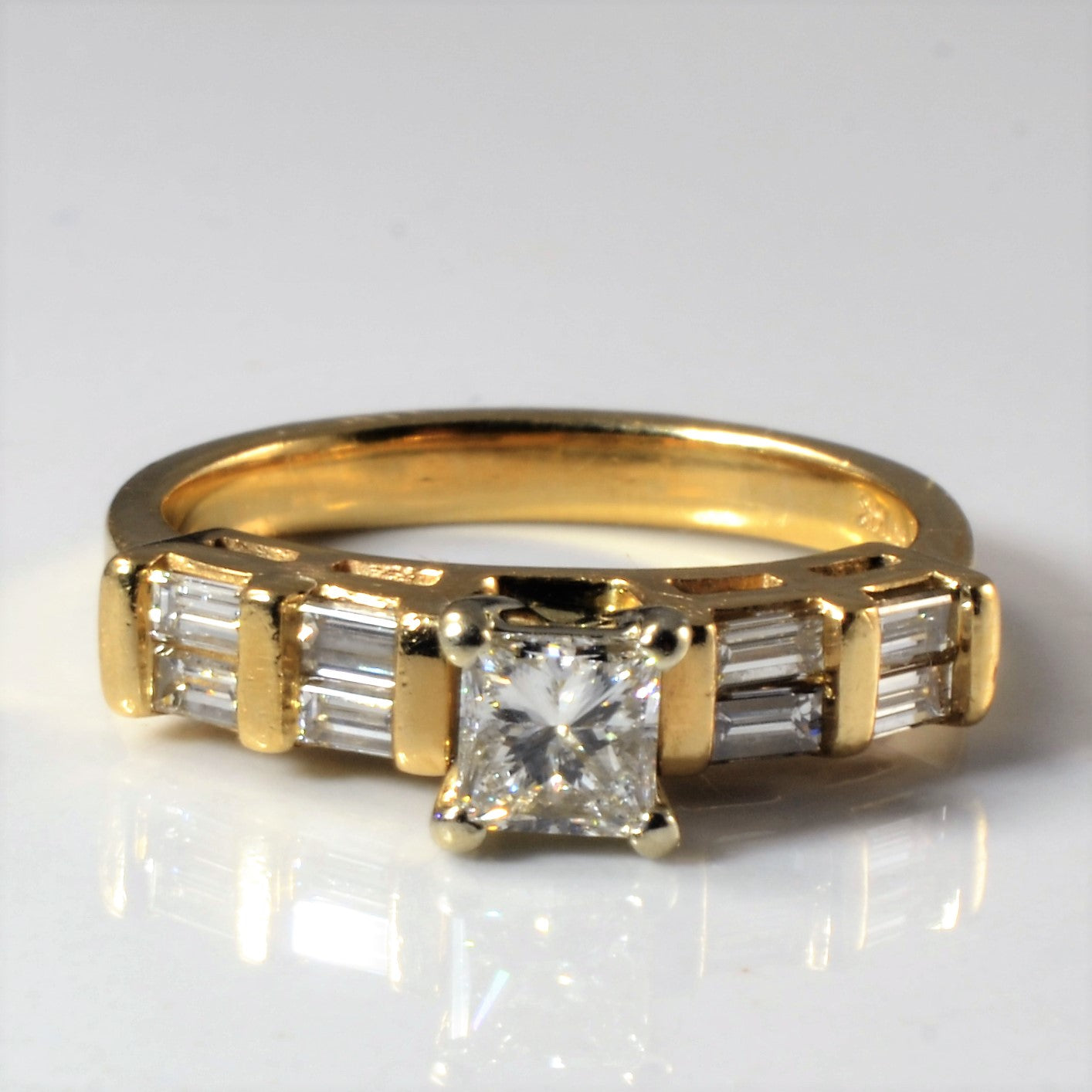 Princess & Baguette Diamond Engagement Ring | 0.68ctw | SZ 5.5 |