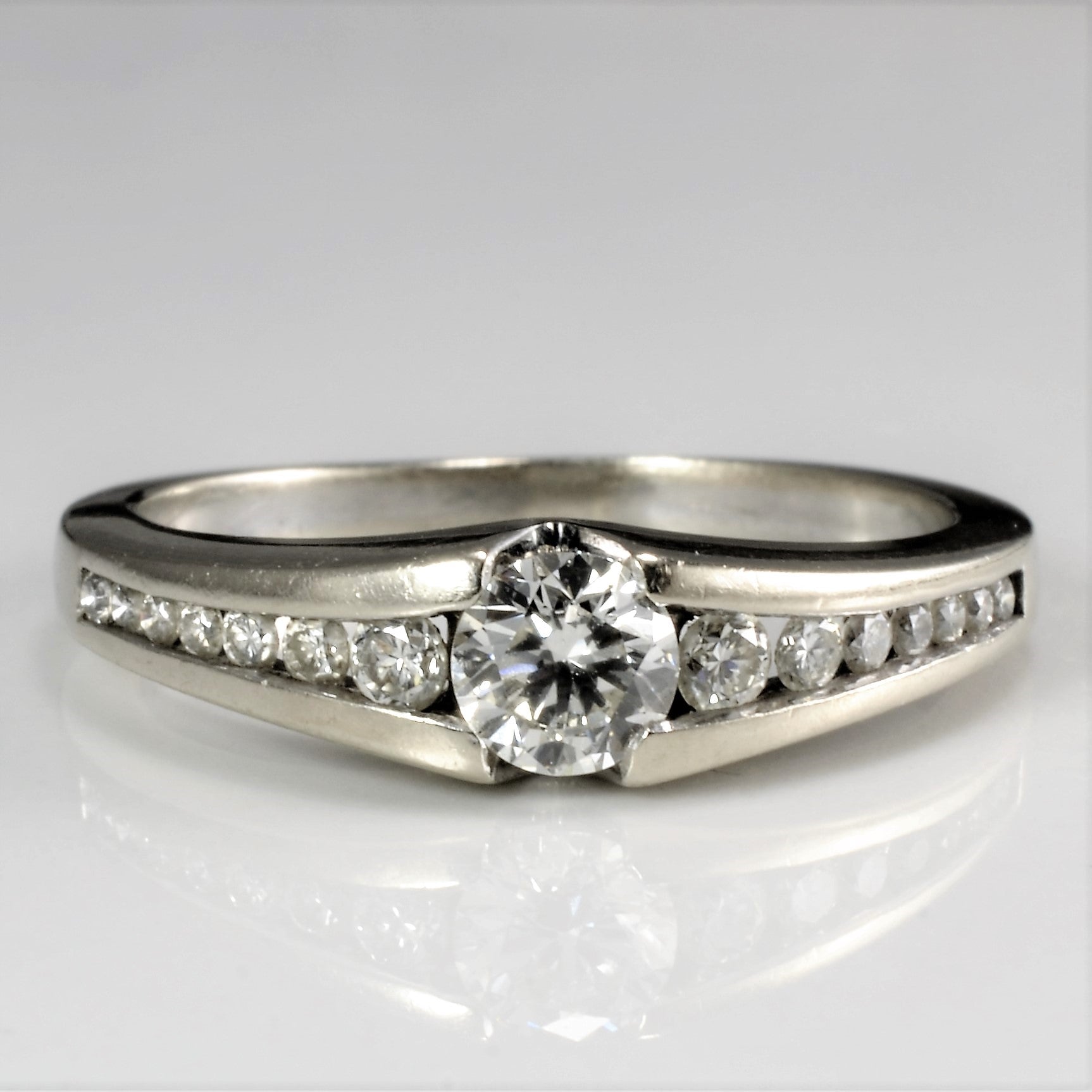 Channel Diamond Diamond Wedding Ring | 0.41 ctw, SZ 6 |